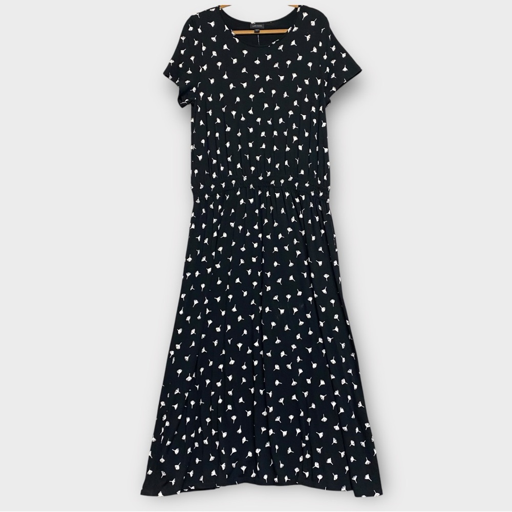 J. Jill Women’s Dress Medium Wearever Collection Midi Feminine Floral NWT